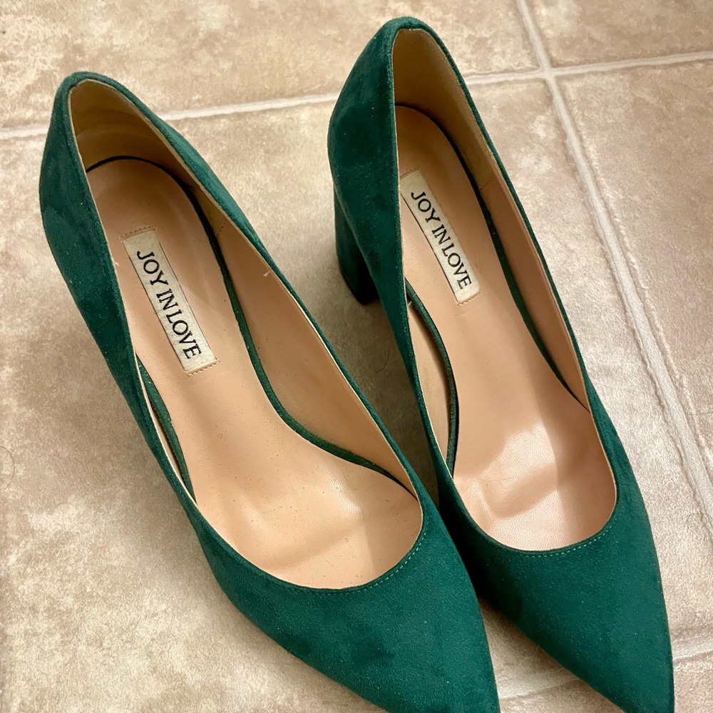 Green Suede Women's Shoes